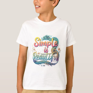 T-Shirt Basique Enfant Simple est Beau