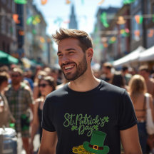 T-Shirt Basique Foncé pour Homme St. Patrick's Day