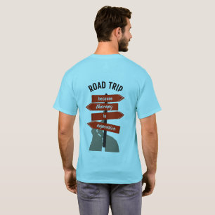 T-shirt basique homme Streetwear Road Trip