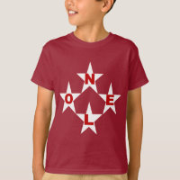 T-shirt basique marron Design NOEL