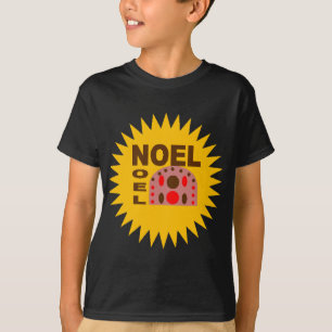 T-shirt basique noir Design GATEAU NOEL