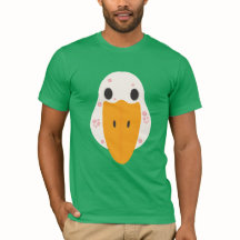 T-Shirt Basique Oie Avec Boutons