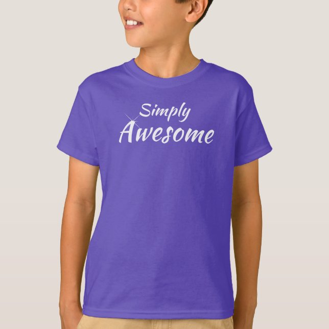 T-shirt basique pour enfant tout simplement génial (Devant)