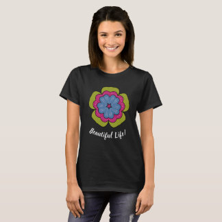 T-Shirt Basique pour Femme avec Graphique Floral P