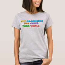 T-shirt basique pour femmes avec petits-enfants mi