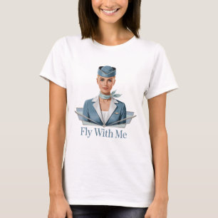 T-Shirt basique pour femmes Hôtesse de l'air scand