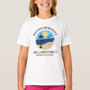 T-shirt basique pour homme de vacances en famille