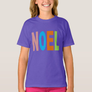 T-shirt basique pourpre  Design NOEL