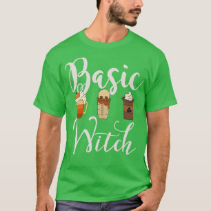 T-shirt Basique sorcière Citrouille épice Fall Café Premiu