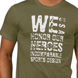 T-Shirt basique unisexe ISD Nous honorons nos héro