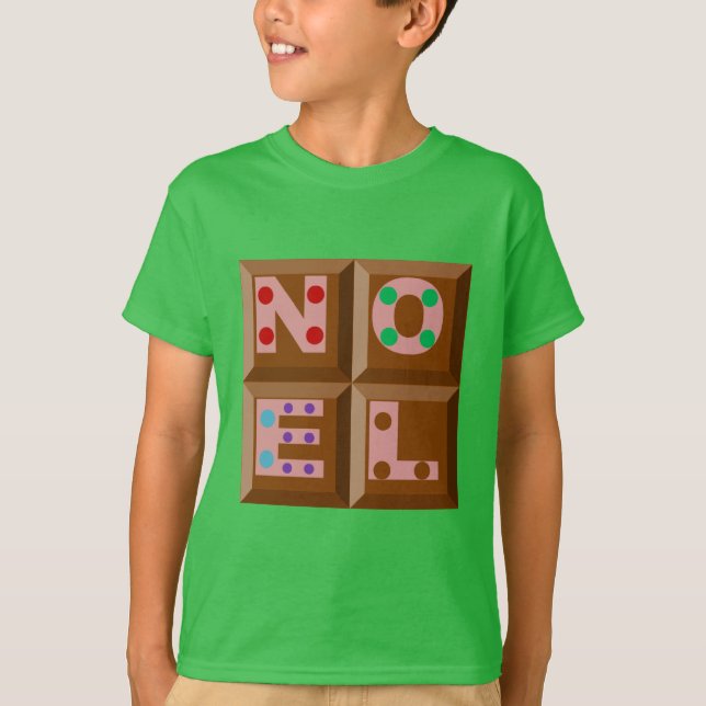 T-shirt basisches grünes Bohrer Design WEIHNACHTEN (Vorderseite)