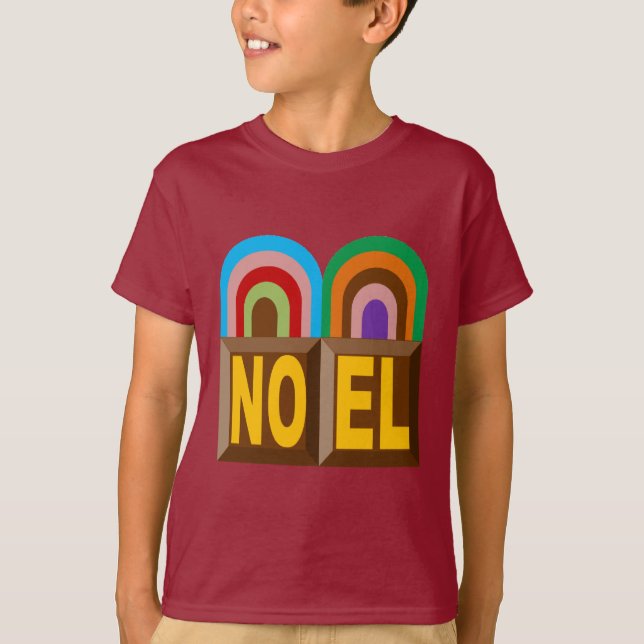 T-shirt basisches kastanienbraunes Design KUCHEN (Vorderseite)