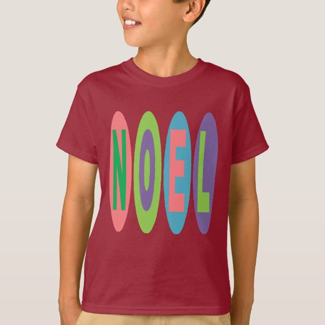 T-shirt basisches kastanienbraunes für Kinder (Vorderseite)