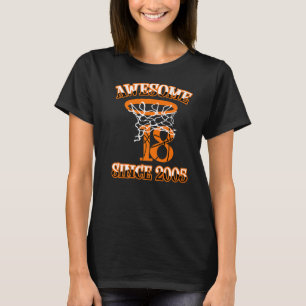 T-shirt Basket-ball 18ème Anniversaire Chemise Pour Garçon