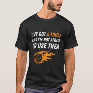 T-shirt Basket-ball 5 fautes