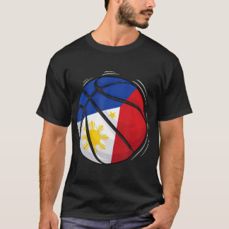 T-shirt Basket-Ball Au Drapeau Des Philippines