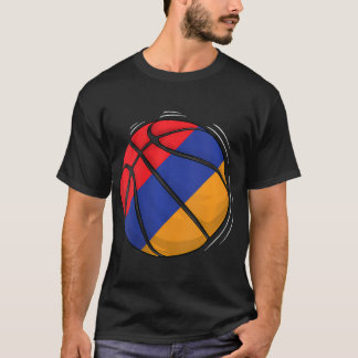 T-shirt Basket-Ball Avec Drapeau D'Arménie