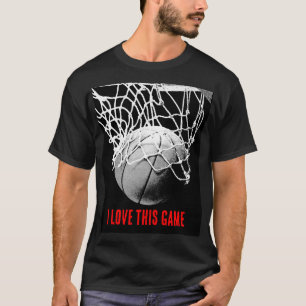 T-shirt Basket-ball Black & White Love