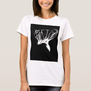 T-shirt Basket-ball Black White Pop Art