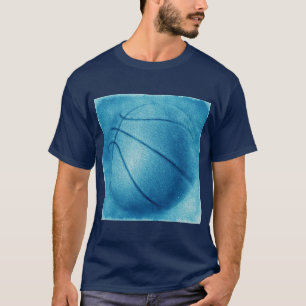 T-shirt Basket-ball Blue Pop Art