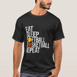 T-shirt Basket-ball de basketball de sommeil de mangeoire