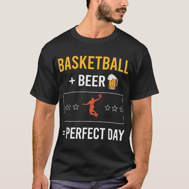 T-shirt Basket-ball de la fête de la bière (Devant)