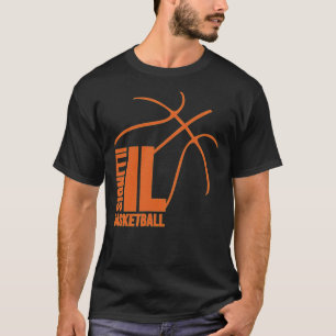 T-shirt Basket-ball de l'Illinois 01