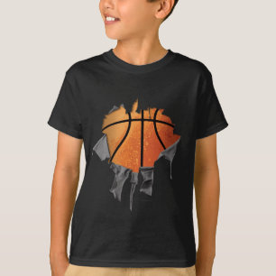 T-shirt Basket-ball déchiré (nombre et nom)