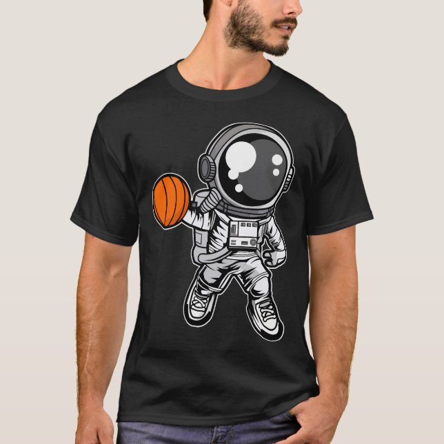 T-shirt Basket-ball des astronautes (Devant)