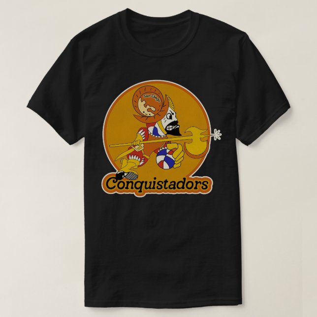 T-shirt Basket-ball des conquistadors de San Diego (Design devant)