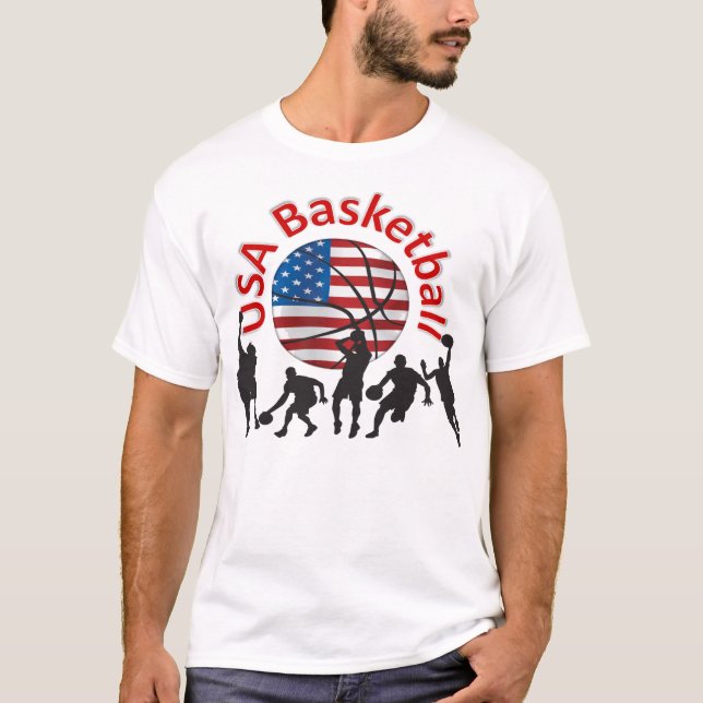 T-shirt Basket-ball des Etats-Unis (Devant)