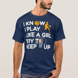 T-shirt Basket-ball Dit Femmes Fille
