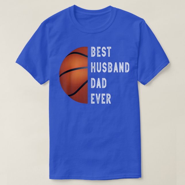 T-shirt Basket-ball drôle meilleur mari papa jamais père's (Design devant)