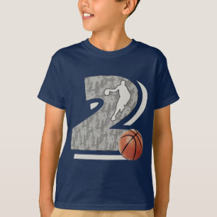 T-shirt Basket-ball du numéro 2 et conception de joueur