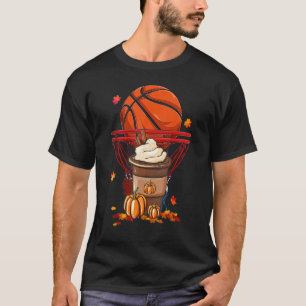 T-shirt Basket-ball en latte épice Citrouille de café de l