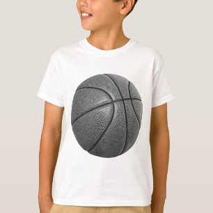 T-shirt Basket-ball en niveaux de gris