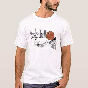 T-shirt Basket-ball et cerceau