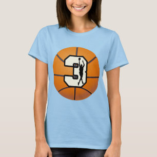 T-shirt Basket-ball et joueur du numéro 3