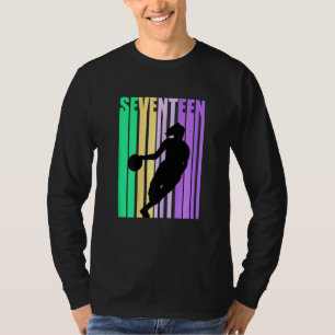 T-shirt Basket-ball féminin 17e anniversaire femmes Retro