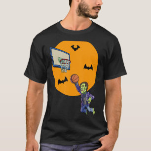 T-shirt Basket-ball Frankenstein Halloween garçons Basket-