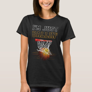T-shirt Basket-ball Je suis juste Ballin' Coach Joueur d'é