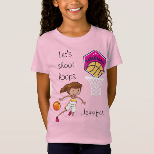 T-Shirt Basket-ball "Let's Shoot Hoops" T-Shir personnalis