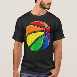 T-shirt Basket-ball LGBT Gay pride Rainbow drapeau LGBTQ
