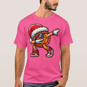 T-shirt Basket Ball Noël Dabbing Bo