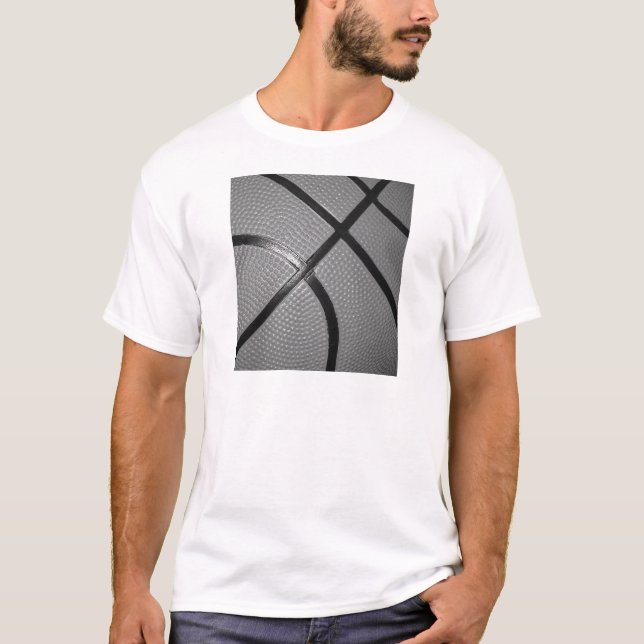 T-shirt Basket-ball noir et blanc (Devant)