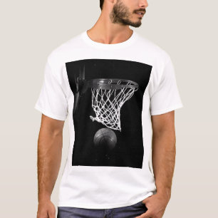 T-shirt Basket-ball noir et blanc
