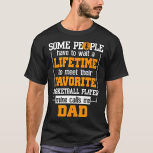 T-shirt Basket-ball Papa Joueur favori à vie Père D