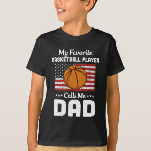 T-shirt Basket-ball papa Mon favori Lecteur de basket-ball