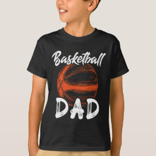 T-shirt Basket-Ball Papa Pour Hommes Famille Correspondant