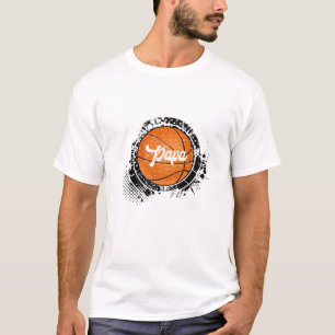 T-shirt Basket-ball Papa Vintage Basket-ball Famille Corre
